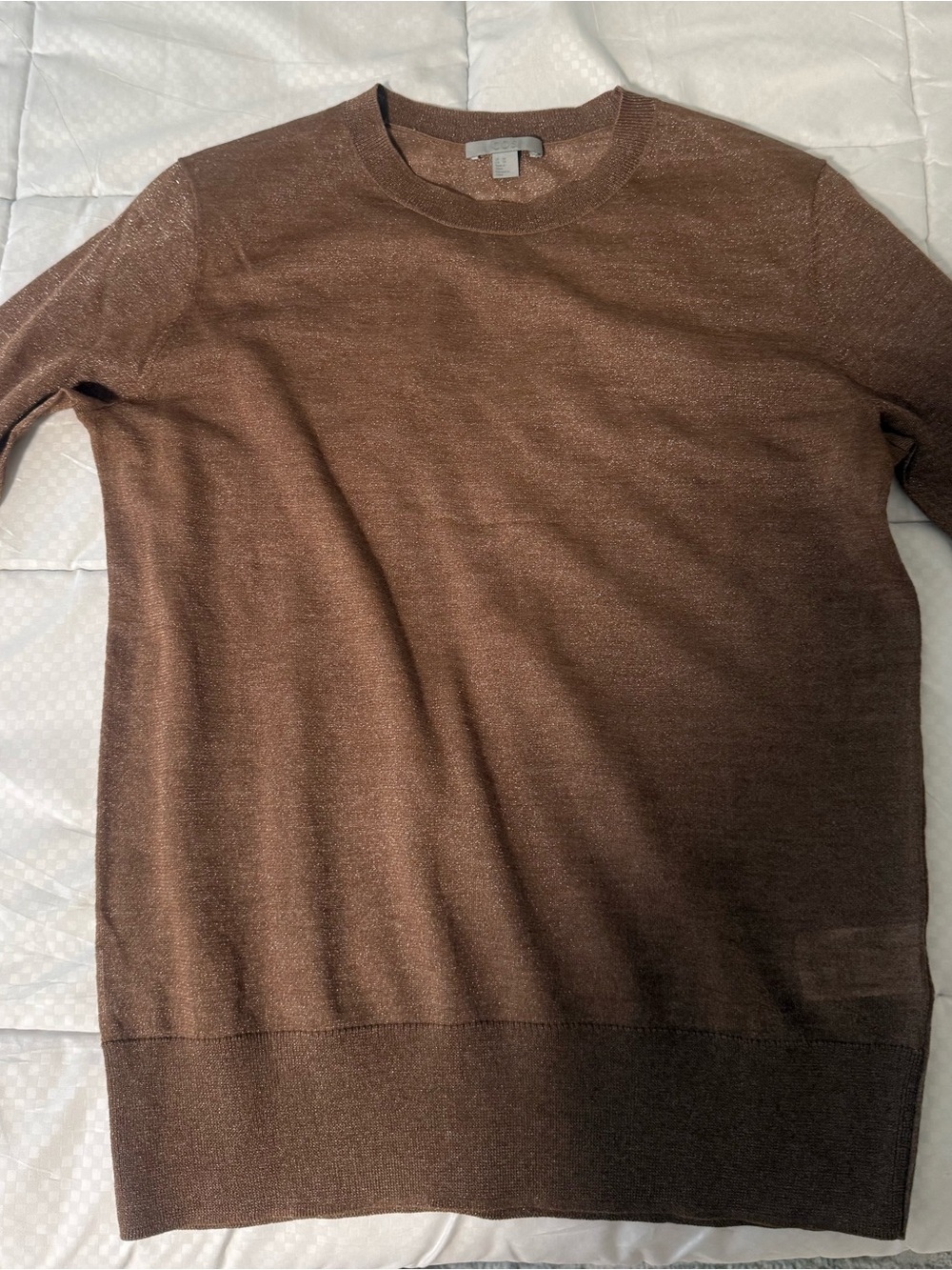 COS Men's Brown Crewneck Sweater